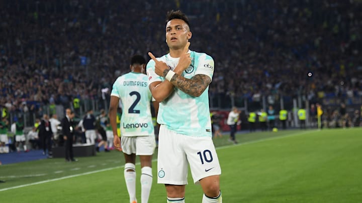 Lautaro marcou os dois gols da Inter na final da Coppa Italia