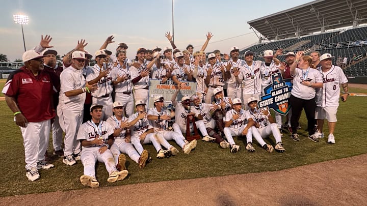 Marjory Stoneman Douglas captures its fifth straight state title, a Florida record for any baseball program. The Eagles finish the 2025 baseball season as the High School on SI No. 1 ranked team in Florida's Top 25 poll