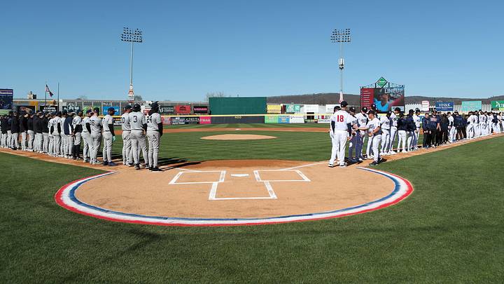 The defending Eastern League champion Binghamton Rumble Ponies at Mirabito Stadium. The defending Eastern League champion Binghamton Rumble Ponies at Mirabito Stadium.