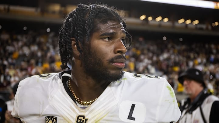 Oct 7, 2023; Tempe, Arizona, USA; Colorado Buffaloes quarterback Shedeur Sanders (2) after defeating