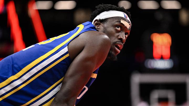 Oct 25, 2026; Brooklyn, New York, USA;  Indiana Pacers forward Pascal Siakam (43) checks the scoreboard during the second half against the Brooklyn Nets at Barclays Center.  Mandatory Credit: John Jones-Imagn Images