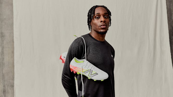 Jeremie Frimpong has officially joined the New Balance roster.