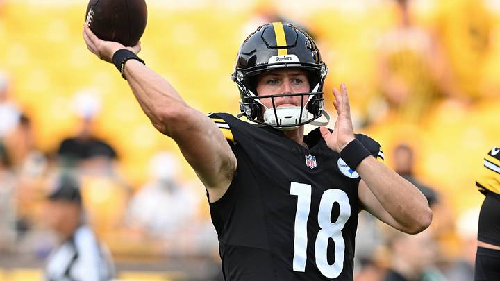Aug 13, 2026; Pittsburgh, Pennsylvania, USA; Pittsburgh Steelers quarterback Will Howard (18) warms up for a pre-season game against the Green Bay Packers at Acrisure Stadium. Mandatory Credit: Barry Reeger-Imagn Images Aug 13, 2026; Pittsburgh, Pennsylvania, USA; Pittsburgh Steelers quarterback Will Howard (18) warms up for a pre-season game against the Green Bay Packers at Acrisure Stadium. Mandatory Credit: Barry Reeger-Imagn Images