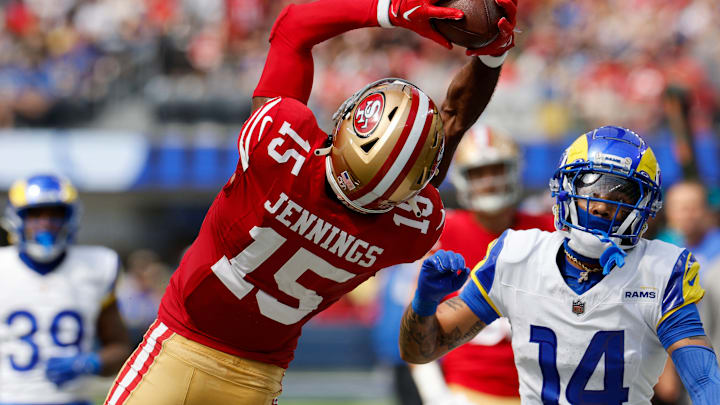 San Francisco 49ers v Los Angeles Rams, Jauan Jennings, Cobie Durant