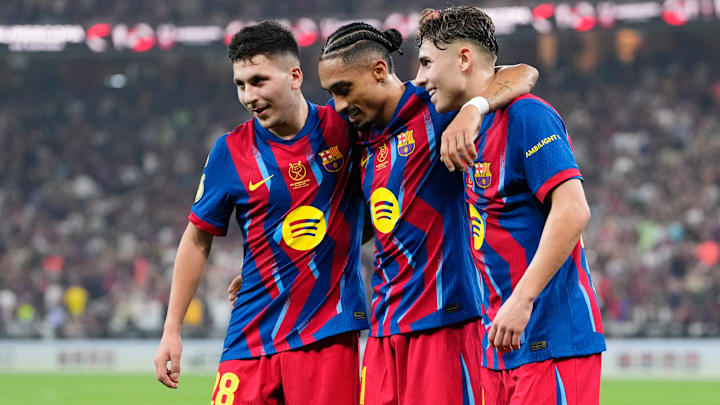 Raphinha, Fermin Lopez, Roony Bardghji