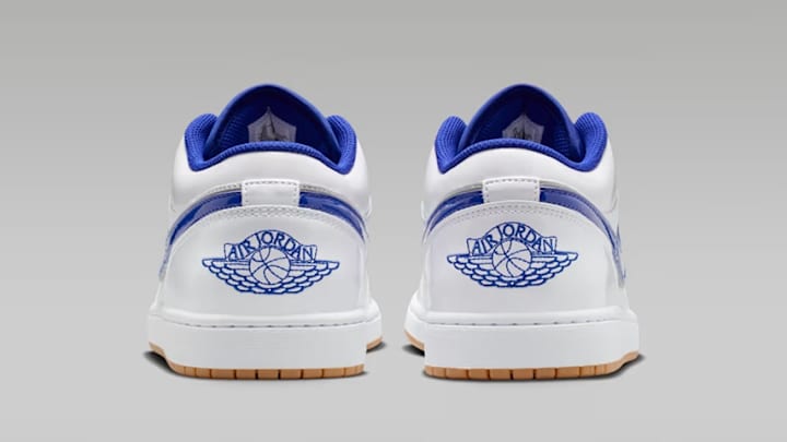 The Air Jordan 1 Low SE "Dodgers" colorway. The Air Jordan 1 Low SE "Dodgers" colorway.