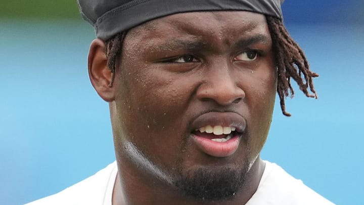 Former Los Angeles Chargers guard Zion Johnson