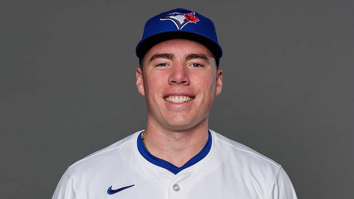 Blue Jays third baseman prospect Sean Keys (89) poses for a photo during media day at the Player Development Complex. Blue Jays third baseman prospect Sean Keys (89) poses for a photo during media day at the Player Development Complex.