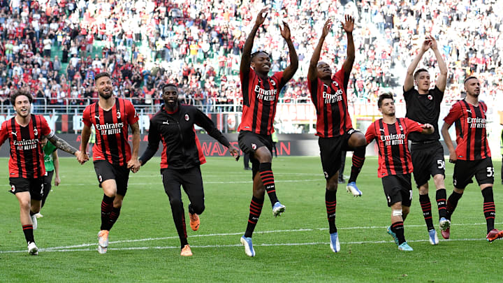 L'esultanza del Milan 