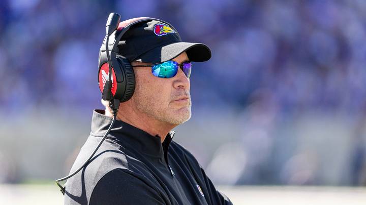 Kansas Jayhawks head coach Lance Leipold Kansas Jayhawks head coach Lance Leipold