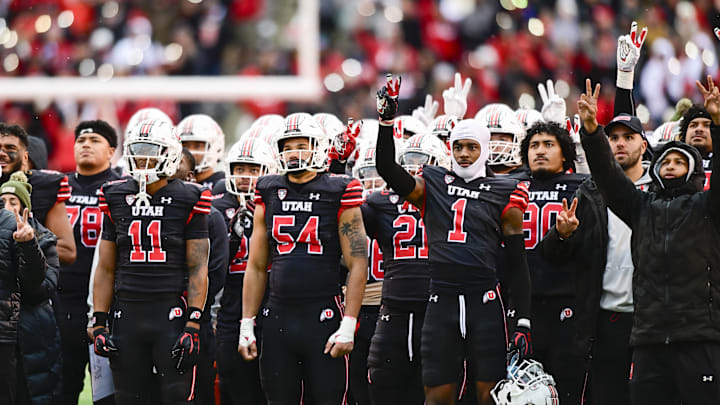 Nov 25, 2023; Salt Lake City, Utah, USA; Utah Utes during the moment of loudness in the fourth