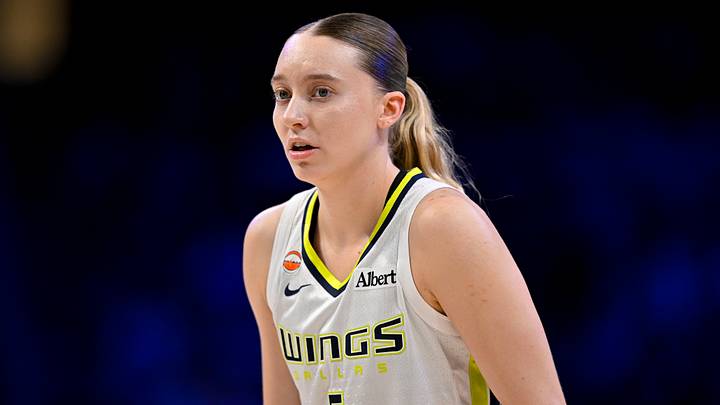 Sep 19, 2026; Arlington, Texas, USA; Dallas Wings guard Paige Bueckers (5) looks on during the game between the Wings and the Mercury at College Park Center. Mandatory Credit: Jerome Miron-Imagn Images Sep 19, 2026; Arlington, Texas, USA; Dallas Wings guard Paige Bueckers (5) looks on during the game between the Wings and the Mercury at College Park Center. Mandatory Credit: Jerome Miron-Imagn Images