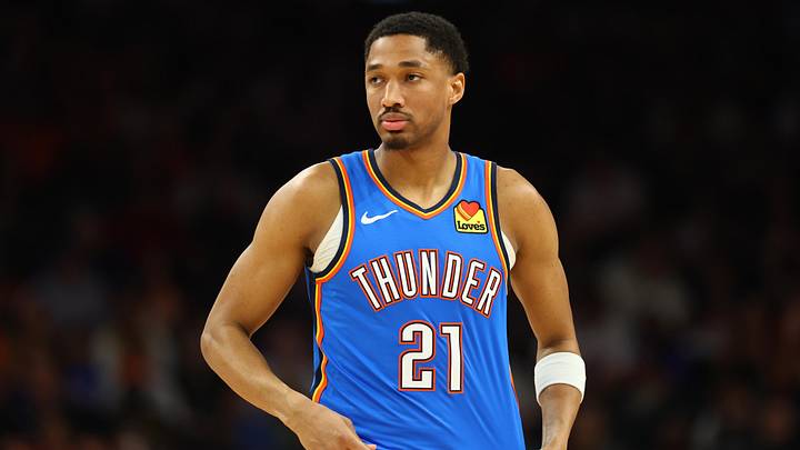 Oklahoma City Thunder guard Aaron Wiggins Oklahoma City Thunder guard Aaron Wiggins