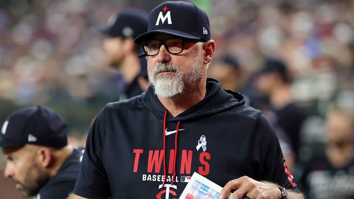 Twins manager Derek Shelton. Credit: Mark J. Rebilas-Imagn Images