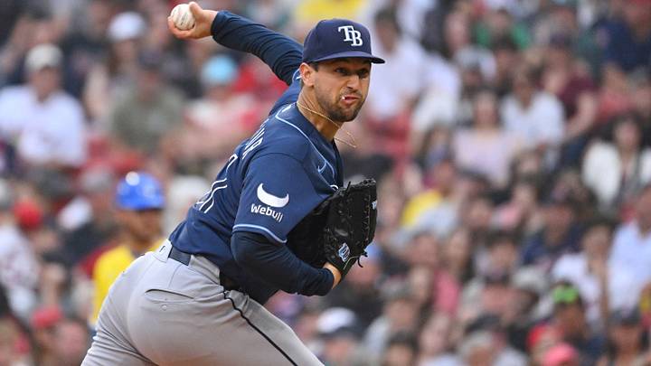Jul 18, 2026; Boston, Massachusetts, USA; Tampa Bay Rays starting pitcher Ian Seymour (61) pitches against the Boston Red Sox during the second inning at Fenway Park. Mandatory Credit: Eric Canha-Imagn Images Jul 18, 2026; Boston, Massachusetts, USA; Tampa Bay Rays starting pitcher Ian Seymour (61) pitches against the Boston Red Sox during the second inning at Fenway Park. Mandatory Credit: Eric Canha-Imagn Images