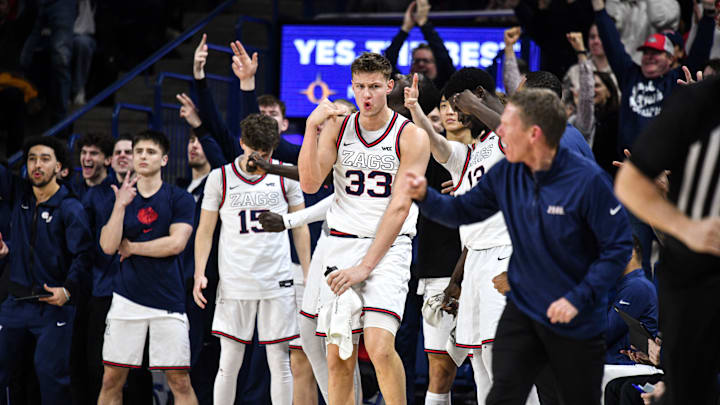 Gonzaga senior forward Ben Gregg (33). Gonzaga senior forward Ben Gregg (33).