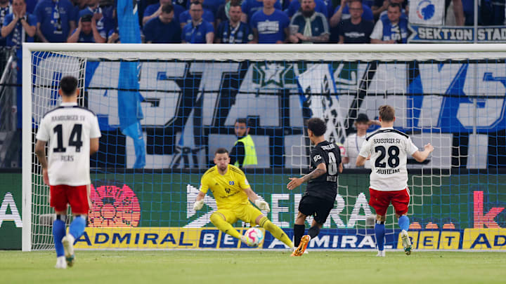 Die vorentscheidende Szene: Millot mit dem Ausgleich für den VfB Die vorentscheidende Szene: Millot mit dem Ausgleich für den VfB
