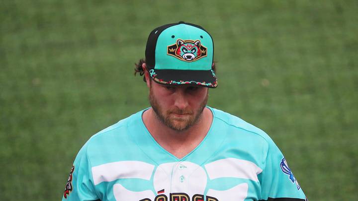 Gerrit Cole returns to the dugout after pitching in the third inning for the Hudson Valley Renegades during their game versus the Winston-Salem Dash on May 5, 2026. Gerrit Cole returns to the dugout after pitching in the third inning for the Hudson Valley Renegades during their game versus the Winston-Salem Dash on May 5, 2026.