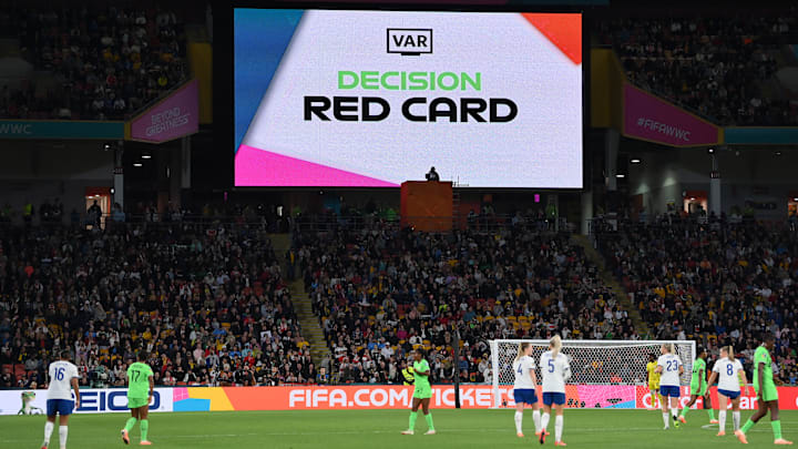 Lauren James was sent off at the 2023 Women's World Cup after a VAR review