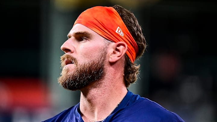 Houston Astros outfielder Trey Cabbage
