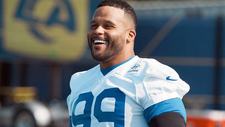 Los Angeles Rams defensive lineman Aaron Donald Los Angeles Rams defensive lineman Aaron Donald