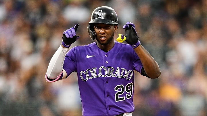 Jurickson Profar pegó ocho jonrones en 415 turnos legales con los Rockies de Colorado en 2023