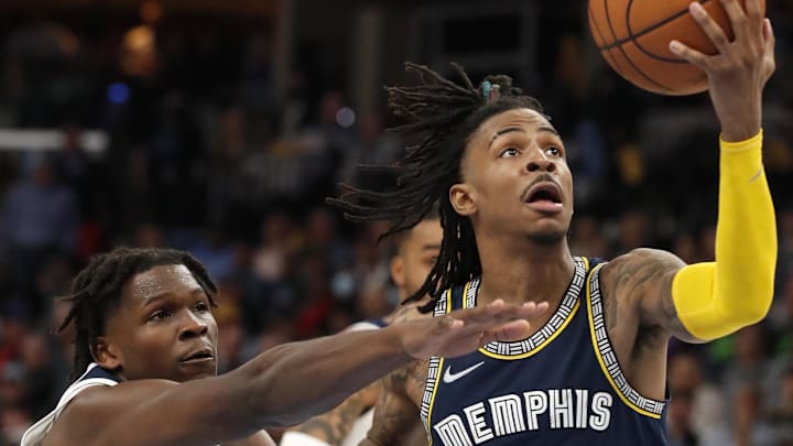 Memphis Grizzlies guard Ja Morant and Minnesota Timberwolves star Anthony Edwards love battling one another, but the good friends won't get a chance to clash in Wednesday night's contest.