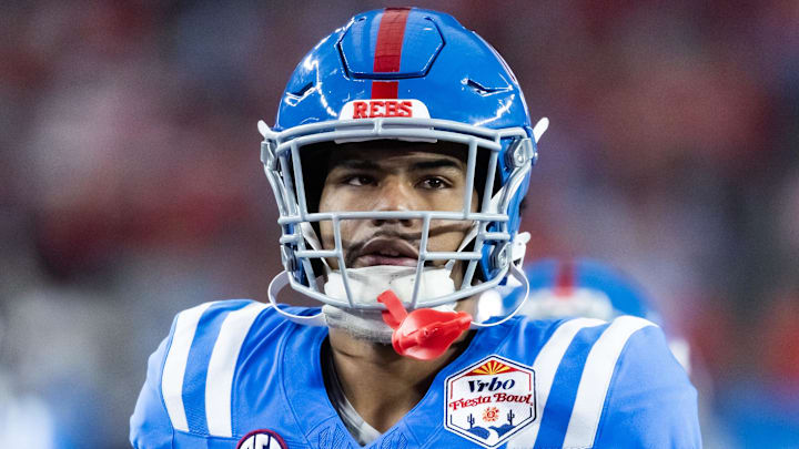 Mississippi Rebels wide receiver De'Zhaun Stribling Mississippi Rebels wide receiver De'Zhaun Stribling