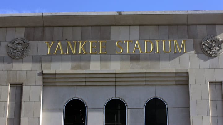 The outside of the new Yankee Stadium The outside of the new Yankee Stadium