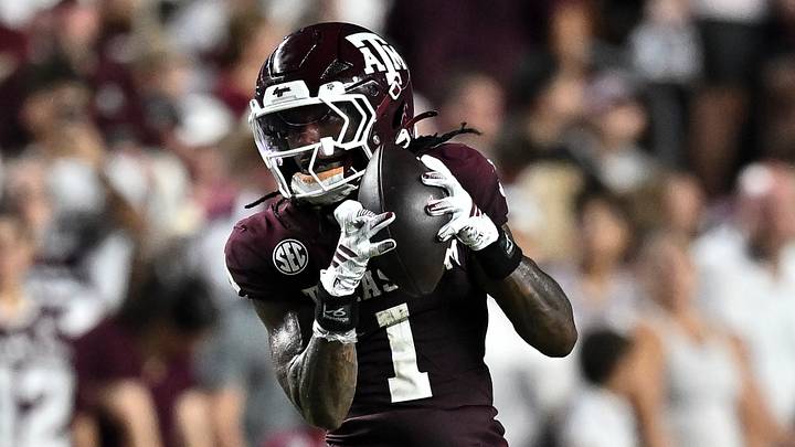 Sep 5, 2026; College Station, Texas, USA; Texas A&M Aggies wide receiver Mario Craver (1) receives a pass during the third quarter against the Missouri State Bears at Kyle Field. Mandatory Credit: Maria Lysaker-Imagn Images Sep 5, 2026; College Station, Texas, USA; Texas A&M Aggies wide receiver Mario Craver (1) receives a pass during the third quarter against the Missouri State Bears at Kyle Field. Mandatory Credit: Maria Lysaker-Imagn Images