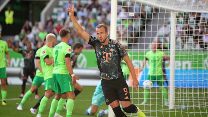 Harry Kane saiu vitorioso nas duas vezes que enfrentou o Wolfsburg