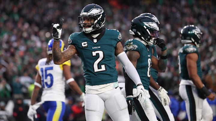 Former Philadelphia Eagles cornerback Darius Slay Jr. (2) reacts after breaking up a touchdown pass. Former Philadelphia Eagles cornerback Darius Slay Jr. (2) reacts after breaking up a touchdown pass.