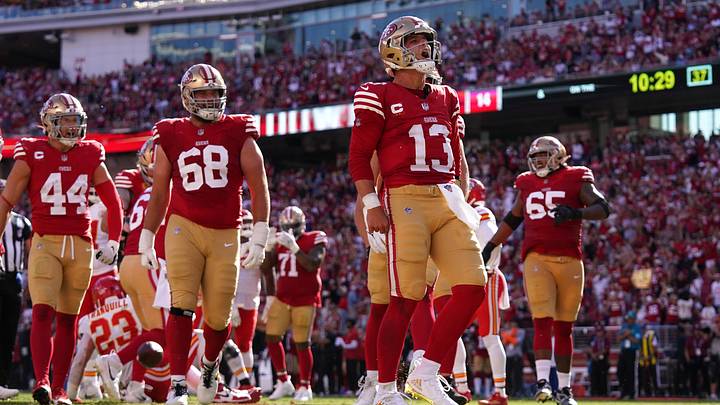 San Francisco 49ers quarterback Brock Purdy (13) San Francisco 49ers quarterback Brock Purdy (13)