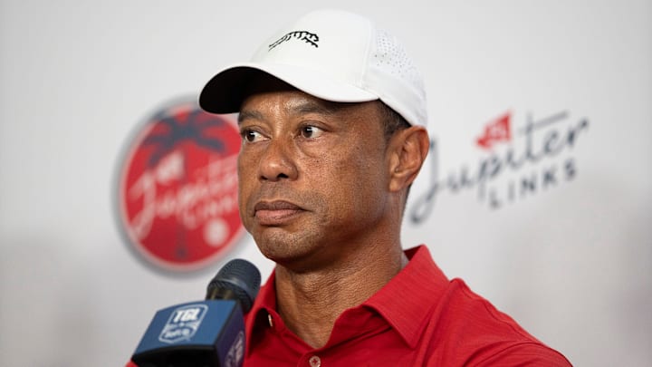 Tiger Woods has appeared at all of his TGL team’s matches this season but has not played.