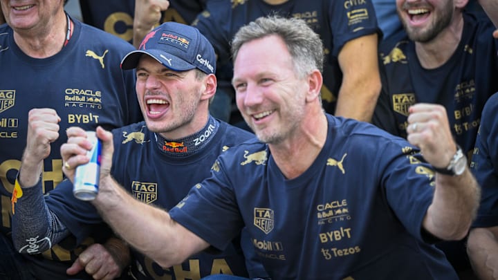 Oct 23, 2022; Austin, Texas, USA; (from left) Red Bull team advisor Helmut Marko and Red Bull Racing