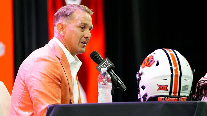 Oklahoma State head coach Eric Morris. Credit: Raymond Carlin III-Imagn Images Oklahoma State head coach Eric Morris. Credit: Raymond Carlin III-Imagn Images