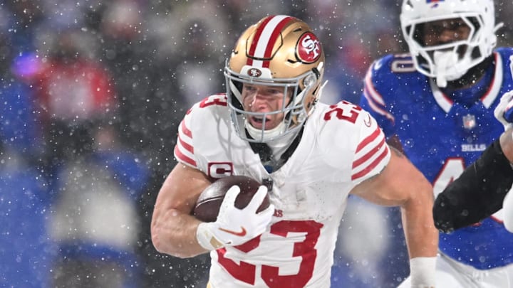 San Francisco 49ers running back Christian McCaffrey.
