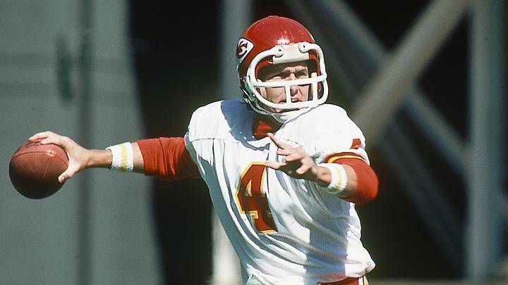 Oct 7, 1979; Cincinnati, OH, USA; FILE PHOTO; Kansas City Chiefs quarterback Steve Fuller (4) throws the ball against the Cincinnati Bengals at Riverfront Stadium. Mandatory Credit: Malcolm Emmons-USA TODAY NETWORK Oct 7, 1979; Cincinnati, OH, USA; FILE PHOTO; Kansas City Chiefs quarterback Steve Fuller (4) throws the ball against the Cincinnati Bengals at Riverfront Stadium. Mandatory Credit: Malcolm Emmons-USA TODAY NETWORK