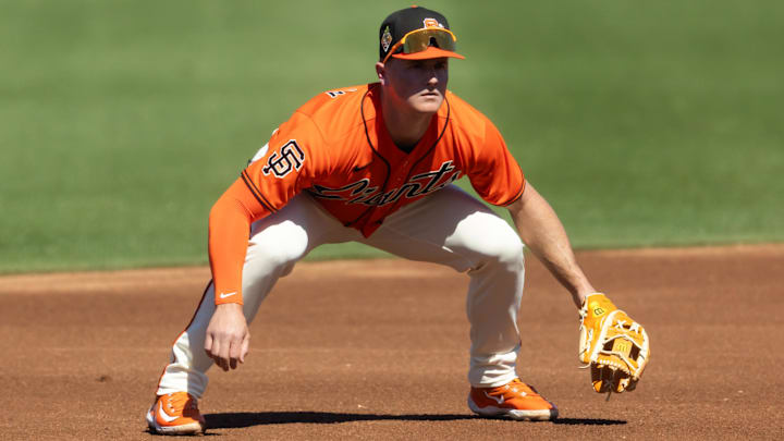 San Francisco Giants third baseman Matt Chapman. San Francisco Giants third baseman Matt Chapman.