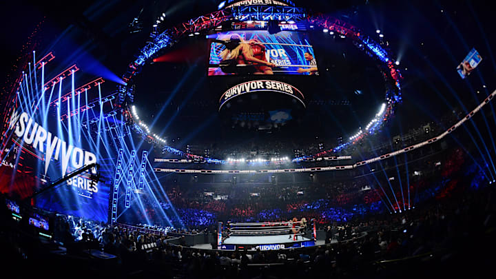 Nov 21, 2021; Brooklyn, NY, USA; WWE Raw Women's Champion Becky Lynch (red attire)