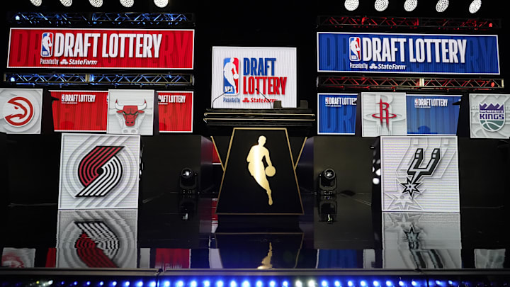 May 12, 2024; Chicago, IL, USA; A overall shot of the 2024 NBA Draft Lottery at McCormick Place West. Mandatory Credit: David Banks-Imagn Images May 12, 2024; Chicago, IL, USA; A overall shot of the 2024 NBA Draft Lottery at McCormick Place West. Mandatory Credit: David Banks-Imagn Images