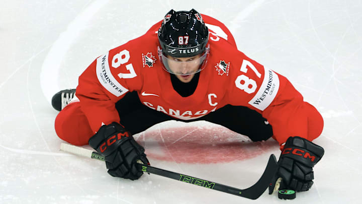 Sidney Crosby chatter has gone into high gear following an AI-altered photo depicting the Penguins captain in a Maple Leafs jersey.