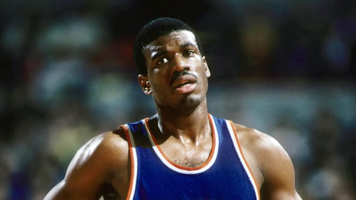 New York Knicks forward Bernard King against the Portland Trail Blazers at Memorial Coliseum. Mandatory Credit: Imagn Images