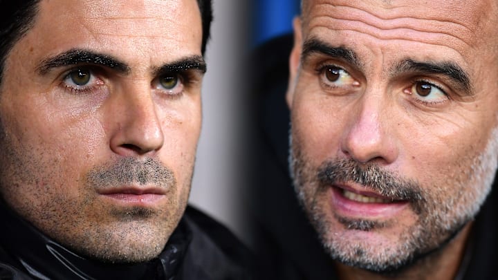 Mikel Arteta (left) and Pep Guardiola first met more than a quarter-century ago