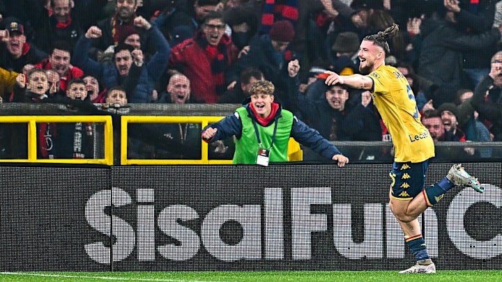 L'esultanza di Dragusin. L'esultanza di Dragusin.