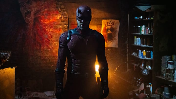 Daredevil/Matt Murdock (Charlie Cox) in Marvel Television's DAREDEVIL: BORN AGAIN, exclusively on Disney+. Photo by Giovanni Rufino. © 2024 MARVEL.