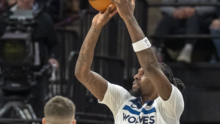 Minnesota Timberwolves center Naz Reid was honored by his high school alma mater on Thursday in New Jersey as Roselle Catholic retired the NBA star's high school jersey.