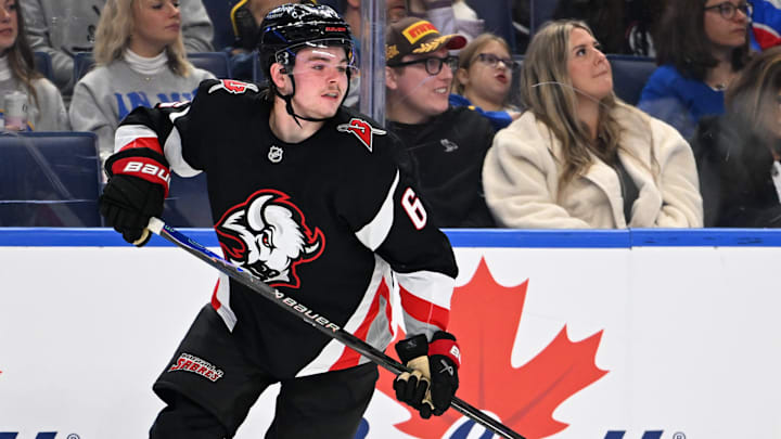 Buffalo Sabres winger Zach Benson Buffalo Sabres winger Zach Benson