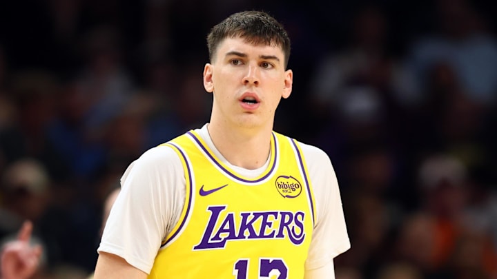 Los Angeles Lakers forward Jake LaRavia