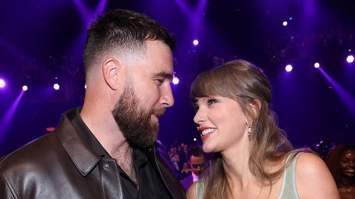 Taylor Swift and Travis Kelce at the 2026 iHeartRadio Music Awards